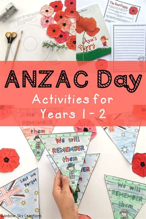 anzac day activities for prep